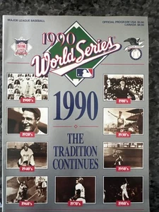 1990 World Series Official Program - CIN vs OAK, Major League Baseball - Imagen 1 de 2
