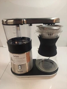 Brim Pour Over Electric Coffee Maker Stainless W/ Glass Chemex Style FCM1613 - Picture 1 of 21
