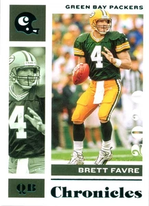2020 Panini Chronicles Board Favre Green Bay Packers Teal Foil Card #36 - Foto 1 di 2