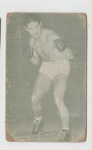 BOXING Vintage ARTURO GODOY South America Boxer Arcade Exhibit Card Boxer B&W - Picture 1 of 2