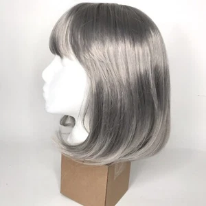 Aschblond/blond Bob Perücke Pony - Bild 1 von 12