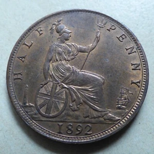 Victoria Half-Penny 1892 High Grade (myrefn20945B) - Picture 1 of 8