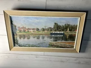 THE CANAL BASIN 1971 STRATFORD-UPON-AVON SIGNED JOHN D BLIZARD -RSC SHAKESPEARE - Picture 1 of 13
