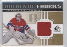 2011-12 SP Game Used Edition Authentic Fabrics Gold Carey Price (B) #AF-CP.2