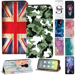 Funda tipo billetera con soporte de cuero PU para Motorola E14/G04/G24/G34/G35/G45/G55/G85 - Imagen 1 de 23