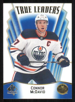 2021-22 SP Authentic True Leaders Blue #TL1 Connor McDavid - Image 1 of 2