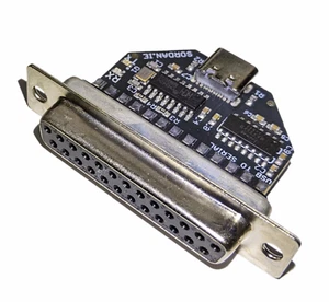 New DiagROM Amiga DB25 Serial Port Output Debug Adapter for PC Type C 1672 - Imagen 1 de 8