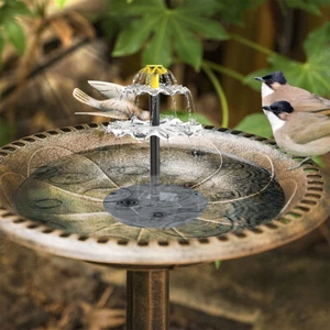 3 Tiered Water Fountain Multifunction Solar Bird Bath Fountain for Bird Bath - Picture 1 of 10