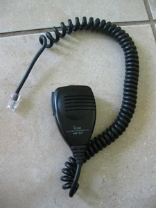 Icom Original HM-103 hand microphone in Nice shape,Up/Down, RJ-45 working well - Zdjęcie 1 z 5