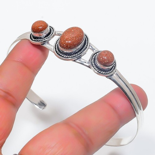 VALENTINO Bracciale in argento sterling 925 fatto a mano pietra rossa con pietre di sole regolabile