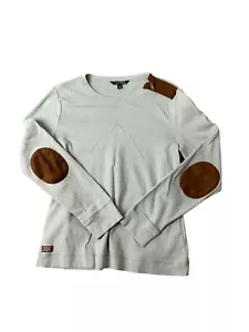 Lauren Ralph Lauren Damen Größe XL Hellblau Langarm Wildleder Leder Schulter - Bild 1 von 4