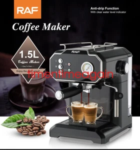 Espresso Coffee Machine Milk Frother 1.5L for Cappuccino and Caffe Latte 850W - Picture 1 of 22