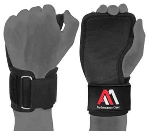 Fitness Gym Weight Lifting Straps Power Training Grip Workout Wrist Wraps Gloves - Picture 1 of 7