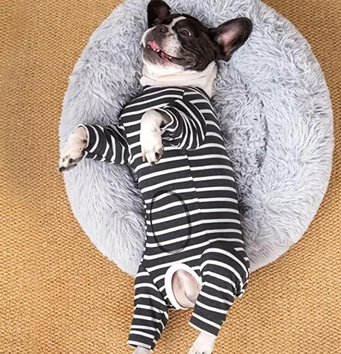 KYEESE Hunde-Schlafanzug Für Große Hunde (13,6–22,7 Kg) – Weiche Baumwolle, Bequemer Pullover