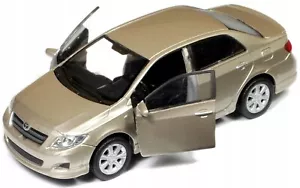 WELLY DieCast 1:34 TOYOTA COROLLA 09 ORO Nuovo Modello Auto Metallo in Scatola Scal 1/34 - Foto 1 di 7