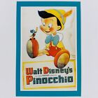 Carte postale Pinocchio art de Disney affiche de film marionnette marionnette de cricket Jiminy
