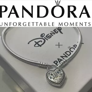 Disney Parks PANDORA Bracelet FANTASYLAND CASTLE HEART 597993PCZMX 8.3” / 21cm - Picture 1 of 5