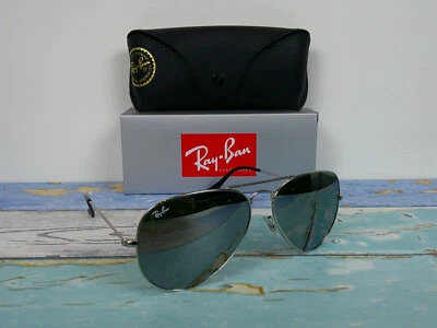 Gafas de sol Ray-Ban RB3025 W espejadas aviador talla 58-14-138 3N ¡Nunca usadas! Foto 1 de 4