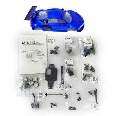 R8 Body Shell Chassis KIT DIY 1/28 AWD 4*4 MINID Racing Drift Car RC Model - Image 1 of 4