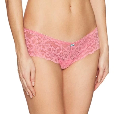 Wacoal b. tempt'd Charming Floral-Lace Tanga 945232 粉红色 M 码 — 第 1/4 张图片