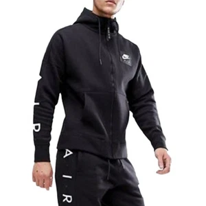 Nike Aire Hombre Sudadera con Capucha Manga Larga Negro Chaqueta Ropa Deportiva - Imagen 1 de 9
