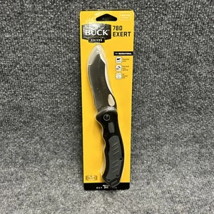 Buck 780 Exert 3.5 Inch Folding Knife Color Black / Grey New - Picture 1 of 2