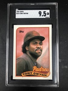 1989 Topps #570 Tony Gwynn SGC 9.5 Mint+ *HOF* San Diego Padres