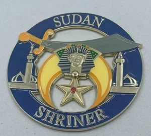 SUDAN SHRINER BLUE Cut Out Car Emblem - Picture 1 of 3
