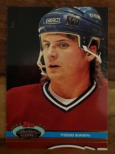 NHL Card Todd Ewen #340 Montreal Canadiens Topps 1991 Stadium Club ROOKIE - Bild 1 von 2