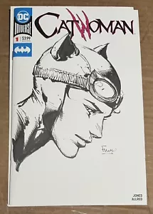 DAVID FINCH ORIGINAL ART SKETCH COVER CATWOMAN #1 Batman Universe DC Comics - Picture 1 of 1