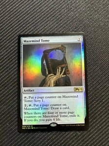 FOIL PLANESWALKER STAMP Mazemind Tome x1 Core Set 2021 M21 MTG Combo Shipping A - Bild 1 von 2