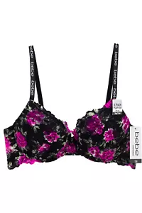 Confezione 3 Reggiseno Pizzo Push Up Rosa Nero Grigio Bebe Sexy Imbottito B C D 917 - Foto 1 di 2