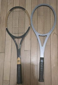 2 raquetas de tenis de madera vintage de aluminio Arthur Ashe Regent Ptx-90 - Imagen 1 de 11
