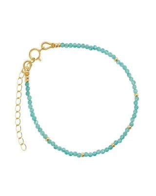 Pulseiras femininas 2-3 mm azul marinho facetado contas redondas de pedra preciosa 6-8"" - Imagem 1 de 4