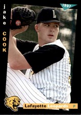 1997 Lafayette Leopards Grandstand #7 Jake Cook Greenville Ohio OH Baseball Card