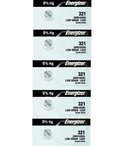 Energizer 321 SR616SW Silver Oxide Watch Battery (5 Pack) - Picture 1 of 7