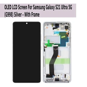 Conjunto de digitalizador de pantalla LCD genuino OLED Samsung S21 Ultra 5G G998B Reino Unido - Imagen 1 de 1