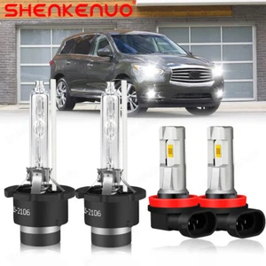 Para For Infiniti QX60 2014-2016 2017 Faros HID alto / bajo + luces antiniebla - Picture 1 of 17