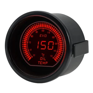2" 52mm Universal Digital Red & Blue LED EVO Oil Temp Gauge 50-150℃ With Sensor - Picture 1 of 21