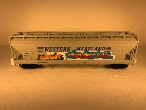 MTH PREMIER 20-97700, TRAMOGGIA CENTERFLOW WESTERN MARYLAND A 3 BAIE #4652, NUOVA CON SCATOLA - Foto 1 di 10