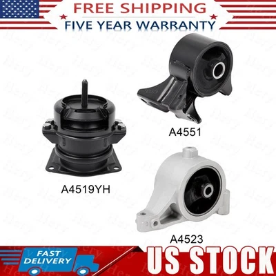 Juego de soportes de motor de 3,5 L para Honda Pilot 2003-2004 para 3 piezas A4523 Foto 1 de 4