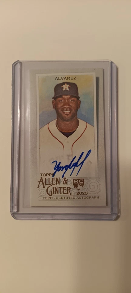 2020 Topps Allen & Ginter's - Mini Baseball Autographs Yordan Alvarez #MA-YA... - Image 1 of 2