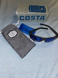 Costa Del Mar Pargo Sunglasses Untangled Matte Gray Polarized Blue Glass w/Pouch - Picture 1 of 12