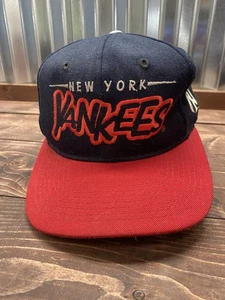 De colección Starter NEW YORK YANKEES Béisbol Snapback Rojo/Negro MLB Sombrero Años 90 - Imagen 1 de 6