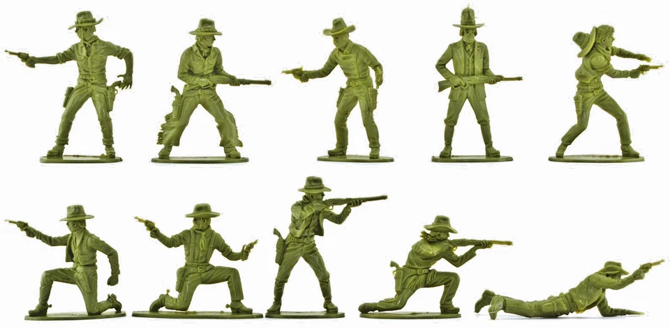 Airfix Cowboys - 10 figuras - de 1980 1/32 como nuevo Foto 1 de 1