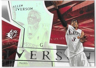 2003-04 SPx Allen Iverson #63 Salón de la fama Foto 1 de 2