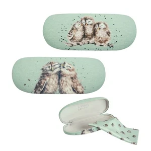 Wrendale Designs Brillenetui Hardcase Kuscheleulen mit Putztuch - Bild 1 von 6