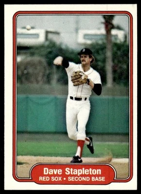 1982 Fleer Dave Stapleton Boston Red Sox #308 - Image 1 of 2