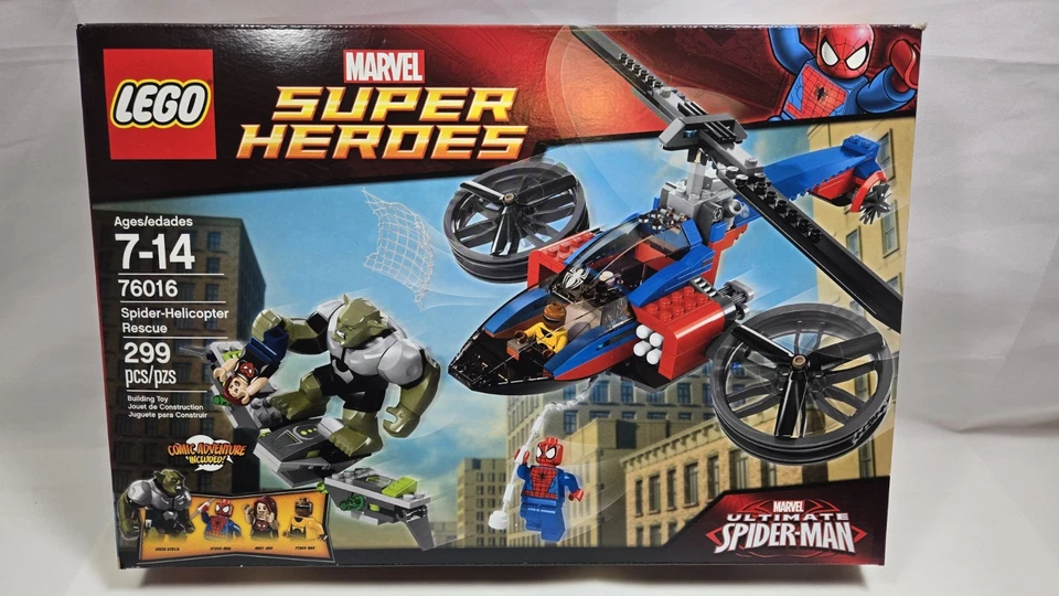 LEGO 76016 Spider-Helicopter Rescue Green Goblin Mary Jane Power Man Spider-man - Image 1 of 4
