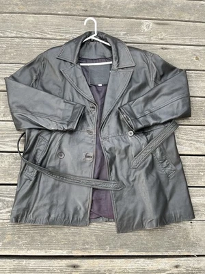 Coach Leather Jacket With Ties No. C5K-0916 - Image 1 of 3